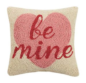 peking handicraft 30jes1586c10sq be mine hook pillow, 10-inch square