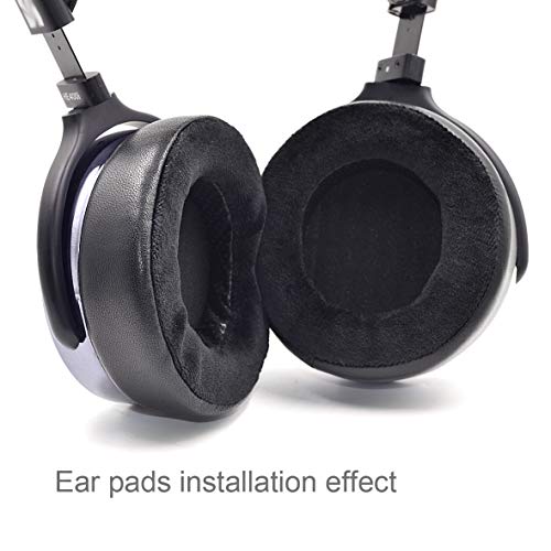 SUNDARA Ear Pads Replacement defean Earpad Sheepskin Leatherette Velvet and Soft Foam Compatible with Hifiman SUNDARA HE400 400I 400S HE560 560I HE500 300 350 HE3 5 6 Headphones (Sheepskin Velour)