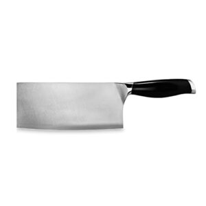 ken hom 7-inch stainless steel cleaver - chinese cleaver knife - meat & vegetable cleaver - hand wash kitchen knife