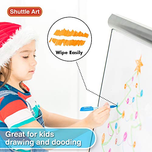 Shuttle Art Dry Erase Markers, 12 Colors 144 Bulk Pack Whiteboard Markers, Fine Point Dry Erase Markers Perfect for Writing on Dry Erase Whiteboard Mirror Glass for School Office Home