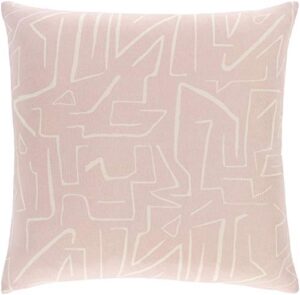 artistic weavers bayside polyfill pillow kit, 20" x 20" polyester, pink