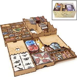 towerrex storage organizer for gloomhaven with forgotten circles expansion storage for gloomhaven organizer kit token box card insert