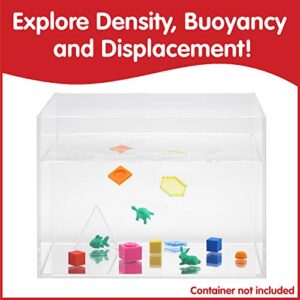 edxeducation Float or Sink Fun - 78-Piece Set - 10 Types of Manipulatives - Early Science Educational Toys - Observe Weight, Volume, Density and More.