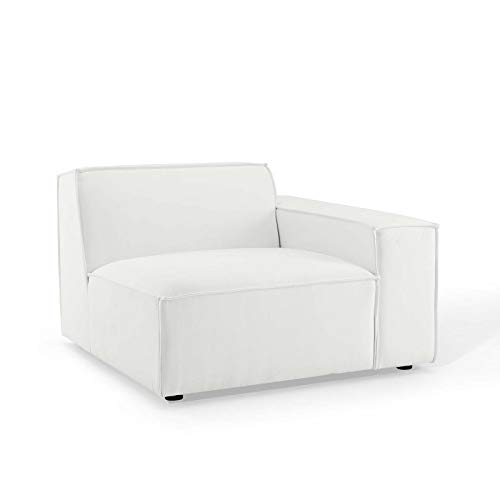 Modway EEI-4114-WHI Restore 4-Piece Upholstered Sectional Sofa in White