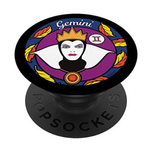 disney villains the evil queen gemini zodiac popsockets grip and stand for phones and tablets