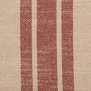 Piper Classics Market Place Red Grain Sack Stripe Throw Pillow Cover, 20" x 20", Farmhouse Décor Red & Cream w/Buttons, Christmas, Patriotic