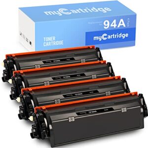 94a toner mycartridge compatible toner cartridge replacement for hp cf294a 94a 94x cf294x work with m148dw m118dw m148fdw m149fdw printer (4 black)