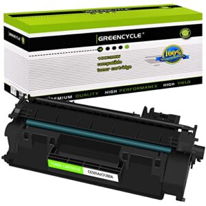 greencycle compatible toner cartridge replacement for hp 05a ce505a work with laserjet p2035 p2035n p2055dn printer (black, 1-pack)