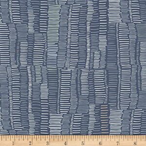 art gallery fabrics art gallery stargazer interrupted signal fabric, blue