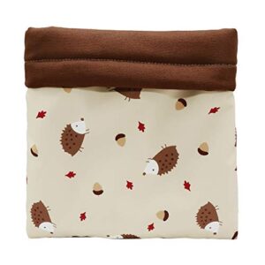ymid select handmade cute sleeping bag pouch hideout cave for hedgehog guinea pig hamster rat ferret hamster squirrel and other small animal beds (beige)