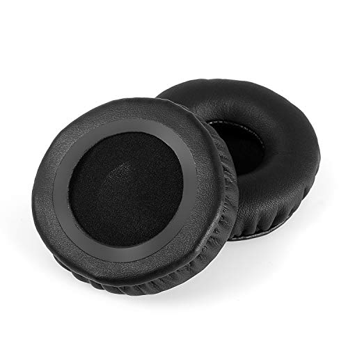 1 Pair Replacement Ear Pads Cushions Compatible with Pioneer SE-MJ553BT MJ553bt Headset Earmuffs Ear Cups (Black)