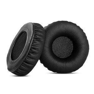 1 Pair Replacement Ear Pads Cushions Compatible with Pioneer SE-MJ553BT MJ553bt Headset Earmuffs Ear Cups (Black)
