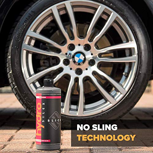 HydroSilex Car Tire Shine Gel and Conditioner. SIO2 Infused, No Sling Formula. Enhances Tires Color & Finish, Leaves Your Tires Looking Clean for Weeks. (16oz)