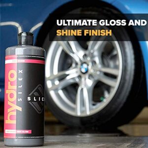 HydroSilex Car Tire Shine Gel and Conditioner. SIO2 Infused, No Sling Formula. Enhances Tires Color & Finish, Leaves Your Tires Looking Clean for Weeks. (16oz)