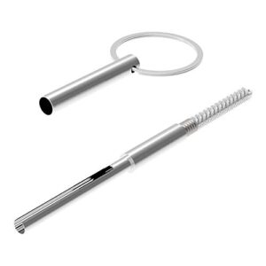 gripperx headphone plug extraction tool with key ring and cleaning brush - remove broken headphone plug from headphone jack of mobile devices