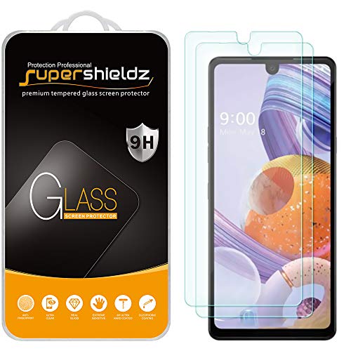 (2 Pack) Supershieldz Designed for LG Stylo 6 Tempered Glass Screen Protector, Anti Scratch, Bubble Free