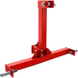 YINTATECH 3 Point Trailer Hitch with 2" Receiver for Category 1 Tractor Gooseneck Drawbar Adapter Red Towing Hitch