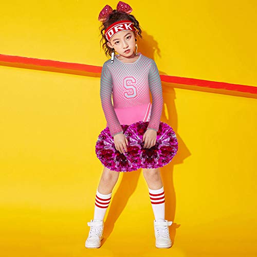 Zombies Girls Cheerleader Costumes Toddler Cheerleading Dress Cosplay for Party Halloween Outfits 3-12 Years