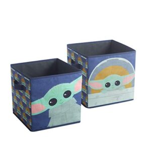 idea nuova star wars the mandalorian,the child set of 2 durable storage cubes with handles