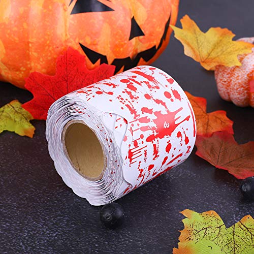 Aneco Halloween Bulletin Board Border Bloody Style Bulletin Board Decorations Scalloped Borders for Classroom Decoration, 65.6 Feet