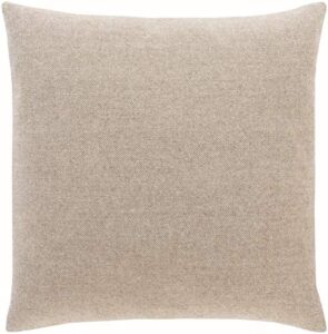 artistic weavers oakley pillow, 22" x 22" polyester, beige