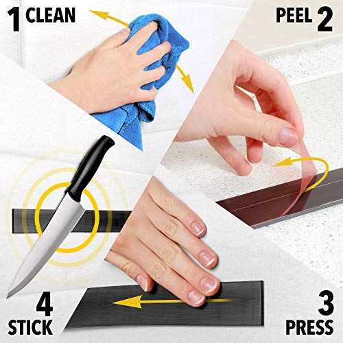 Adhesive Magnetic Strip for Knives Kitchen with Multipurpose Use as Knife Holder, Knife Rack, Knife Magnetic Strip, Knives Bar, Kitchen Utensil Holder, Tool Holder for Garage and Kitchen Organizer