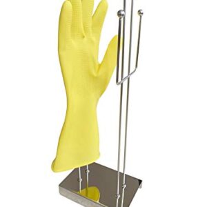 Kitchen Glove Holder Wall Mount Mitten Dryer Reusable Bag Dish Towel Drying Organizer Stainless Steel Washing Rack Sink Hanger Stand(Improvement)