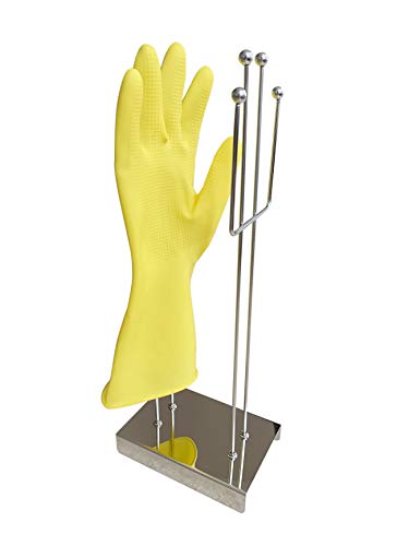 Kitchen Glove Holder Wall Mount Mitten Dryer Reusable Bag Dish Towel Drying Organizer Stainless Steel Washing Rack Sink Hanger Stand(Improvement)