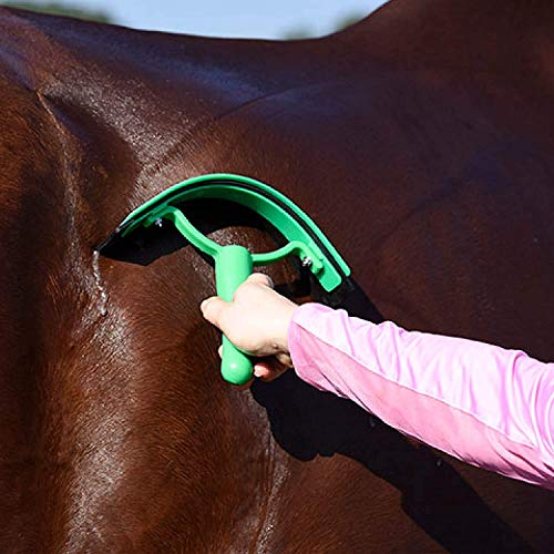 HARRIS Happy Horse Horse Supplies, Thick Rubber Sweat Scraper (Red)