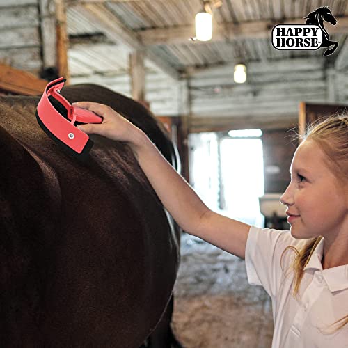 HARRIS Happy Horse Horse Supplies, Thick Rubber Sweat Scraper (Red)