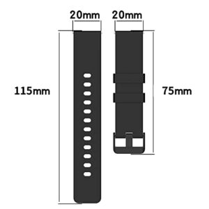 Chofit 10 Pack Silicone Bands Compatible with Amazfit GTS/GTS2/ GTS 3/GTS 2e/GTS 2 mini/GTS 4 mini/GTS 4/GTR mini, 20MM Band Replacement Quick Release Watch Straps for Amazfit Bip U Pro/Bip/Bip Lite/Bip S/Bip S lite/Bip U/Bip 3/Bip 3 Pro