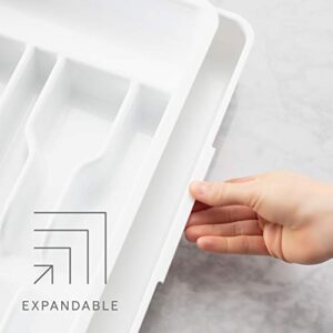 YouCopia Expandable Utensil Tray DrawerFit Organizer, White.