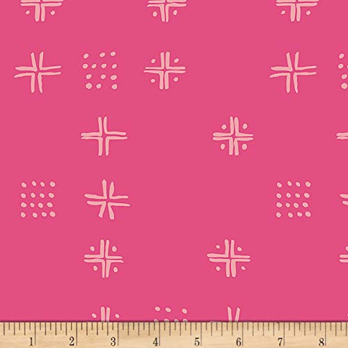 Art Gallery Fabrics Art Gallery Fusion Mudcloth Bachelorette Fabric, Magenta