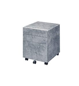 acme furniture jurgen file cabinet, faux concrete