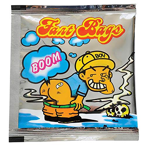 Fart Bag, Fart Bomb Bags Prank Joke Stinky Smelly Gas Odor Novelty Toys, Party Favors (24-Pack)