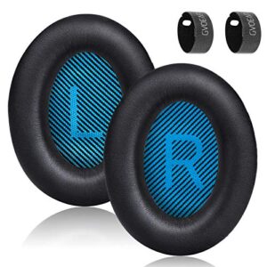 gevo upgraded replacement ear pads for bose qc25 headphones- cushions kit also fit quietcomfort2/15/35&35ii/ae2/ae2i/ae2w and soundlink 1&2/soundtrue 1&2(over-ear)(sky-blue mats)