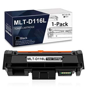 mlt-d116l (1-pack black) toner cartridge compatible replacement for samsung xpress m2875fd m2875fw m2676fh m2676n m2675fn m2835 m2825wn m2825dw m288x m262x m267x series printers,sold by jantoner.