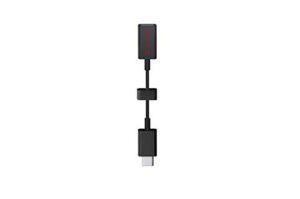 rayz lightning to usb-c audio adapter | connect lightning headphones earphones to any usbc device –– lossless audio, universal compatibility, latch for storage (black)