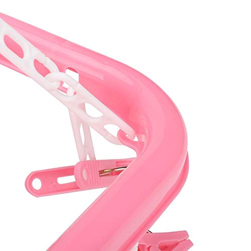 Clip and Drip Hanger, Multi-Function Clip and Drip Drying Rack, Household Tools Clothes Drying Racks for Socks for Underwear(Pink)