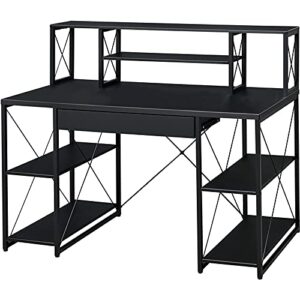acme furniture amiel desk, black