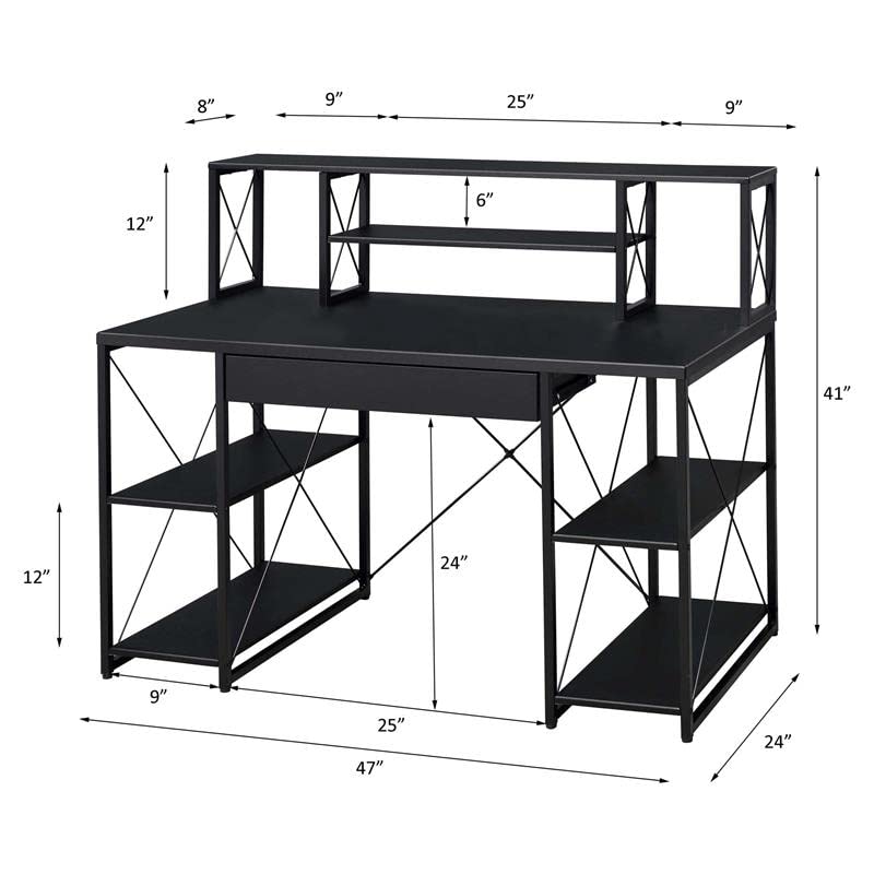 Acme Furniture Amiel Desk, Black