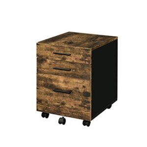 Acme Furniture Abner File Cabinet, Weathered Oak