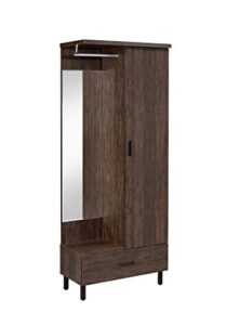 acme furniture tsula hall tree, rustic walnut