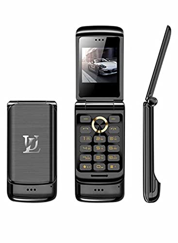 Ulcool V9 Smallest Flip Metal Body Dual Sim Card Luxury Mobile Cell Phone (Black)