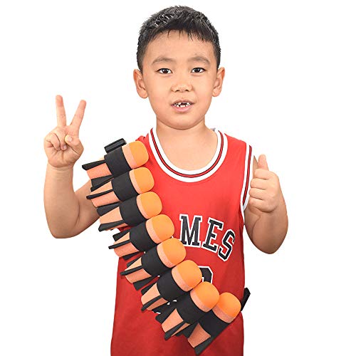 8 Pack Mega Missile Refill with Carrying Strap - Toy Rocket Launcher Ammo for Nerf N-Strike Elite Series