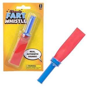 The Dreidel Company Fart Whistle Blower 4" Inch (6-Pack)