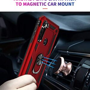 Leychan Compatible with Moto G Stylus 2020 case, Moto G Pro case, Military Grade Rugged Anti-Scratch Heavy Duty Shockproof 360°Rotating Ring Kickstand Case Cover Fit for Magnetic Car Mount (Navy)