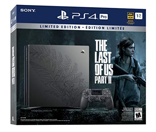 PlayStation 4 Pro 1TB Limited Edition The Last of Us Part 2 Console Bundle - Black