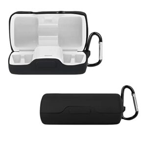 kwmobile Case Compatible with Bose SoundSport Free Case - Silicone Cover Holder for Earbuds - Black