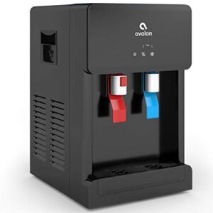 Avalon B8BLK Countertop Touchless Bottleless Water Cooler-2 Stage Water Filters and Installation Kit Included, NSF Certified, UL Approved, Black